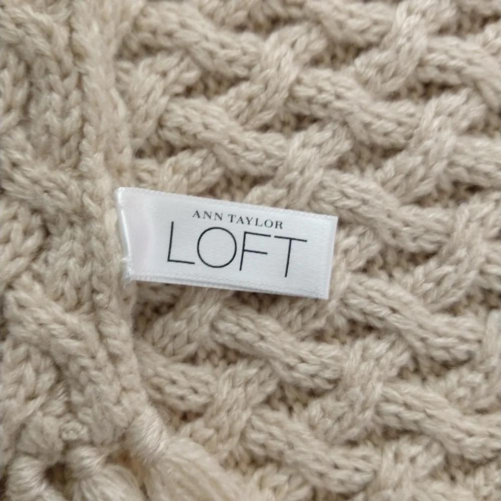 Ann Taylor/Loft cable knit scarf - Picture 7 of 8